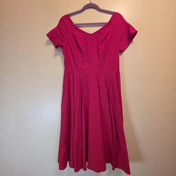 Belle Porque Red Dress L - Picture 1 of 5
